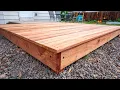 Building a Floating Deck for Under 800 - NO PERMITS
