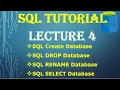 SQL Create Database DROP Database RENAME Database SELECT Database part 04