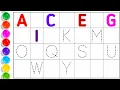 Alphabet Tracing A Z Preschool Learning Activity for Parents Homeschool Teachers