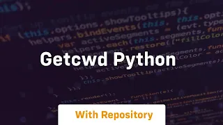 getcwd python