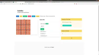 Learn React by creating something fun Sudoku Game