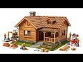 Tiny Workers Build a Stunning Farmhouse Miniature Construction