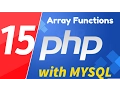 15 - PHP with MYSQL tutorials