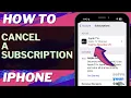 iOS 17 How to Cancel Subscription on iPhone