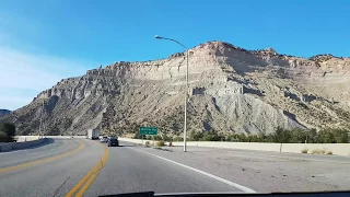 Driving through Price Canyon US-6 Utah US Highway 6