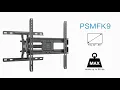 How to Install PERLESMITH PSMFK9 Full-Motion TV Wall Mount for 32 to 65 Inch TVs