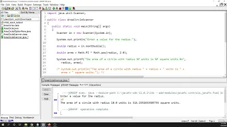 Formatted Output Example Using Scanner and JOptionPane