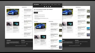 Build A News Website Using HTML CSS and JavaScript