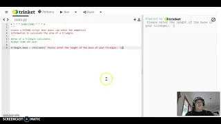 2021 Feb McNeal PYTHON TriangleAreaCalculator