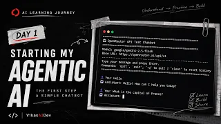Agentic AI Journey Day 1 Build Your First AI Chatbot Using OpenRouter API Java Dev Learns AI