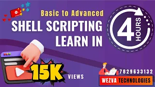LEARN SHELL SCRIPTING IN 4 HOURS ADAM WezvaTech New DevOps Batch Details Call 7829633132