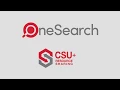 Fresno State OneSearch Introduction