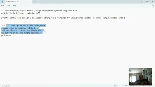 Python Multiline String