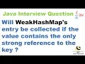 Will WeakHashMap s entry be collected if the value contains the only strong reference to the key