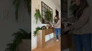 Modern Rustic Console Table Soft Brown 