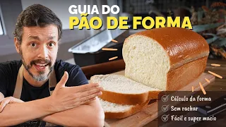 PÃO DE FORMA CASEIRO: Sem conservantes, macio e sem rasgar na lateral