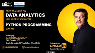 DATA ANALYTICS WITH CAREER GUIDANCE - PYTHON PROGRAMMING