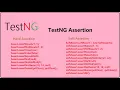 TestNG Assertions
