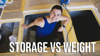 Let’s Talk Storage vs Weighing the Boat Down | Ruby Rose 2 Catamaran Build