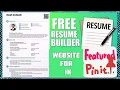 Resume Builder Website Python Webpage Html Css Final Year Projects