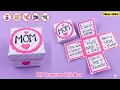 DIY Happy Birt ay Gift Box No Glue Gift for Mom cute greeting card paper craft Expulsion box