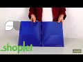 Lion Office Products Inc 2-Pocket Plastic Folder with Fasteners