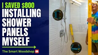 I Saved 800 installing shower panels myself