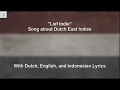 Lagu Ach lief Indië  - Song about Dutch East Indies - WIth Lyrics