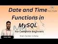 37 Date and Time Functions in MySQL Introduction to MySQL