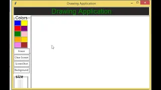 Simple Drawing Application using Tkinter in Python