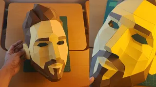 😱Cómo hacer una Máscara de Messi con cartulinas⚽ - Momuscraft
