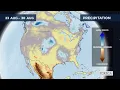 Monthly precipitation forecast for the USA 2026