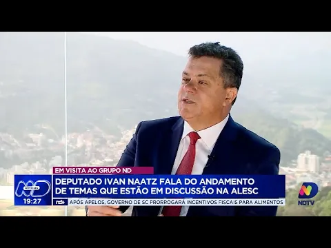 Grupo ND recebe o deputado Ivan Naatz para atualização sobre temas em pauta na Alesc