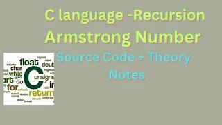 C Recursion Armstrong Number using Recursion Function Armstrong Number recursion