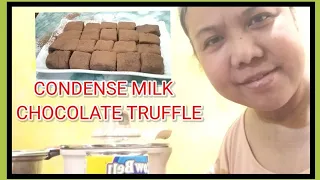 2 ingredients chocolate truffle condense milk and cocoa powder maria official