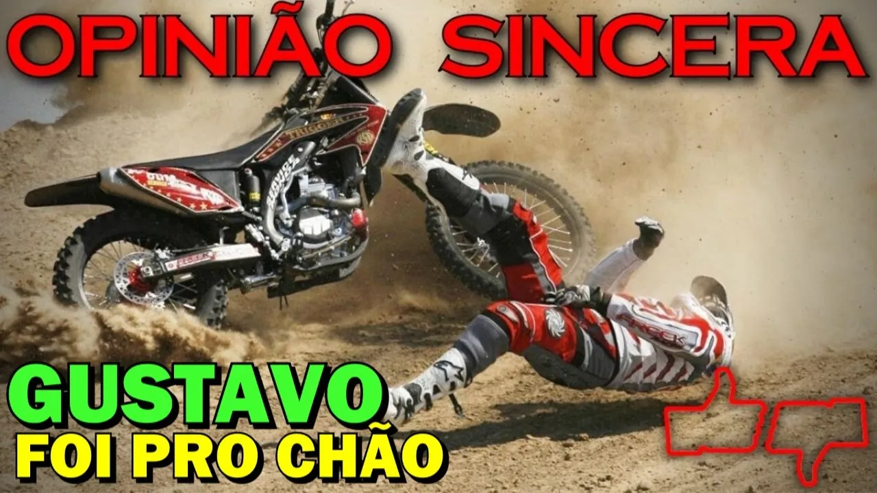 Gustavo CAIU no curso de pilotagem! Um dia divertido de Honda XRE 190 e CRF 250F no asfalto e terra