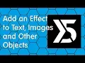 How to Add an Effect to Text Images and Other Objects in WebSite X5 Evo