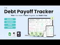 Debt Payoff Calculator Google Sheets Tutorial Snowball Avalanche Made Easy