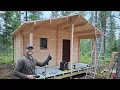 Building an Off-Grid Mini-Cabin in Finland - Log Cabin Build EP12