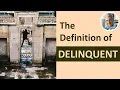 What is the Meaning Definition of DELINQUENT Illustrated Example