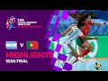 Argentina vs Portugal | Semi-final | Highlights | FIFA Futsal Women's World Cup 2025™