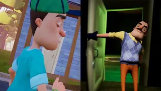 لعبة الجار النفسيه المرحله الاولى Hello Neighbor Act 1 
