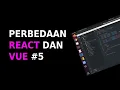 Perbedaan React JS dan Vue JS setInterval dan clearInterval