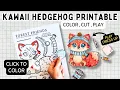 HOW TO COLOR FOX Color Cut Play Fun Craft for Kids Printable Coloring Template PAPER CRAFT