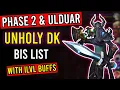 Phase 2 Ulduar DW Unholy Death Knight BiS Gear