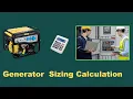 How to calculate Generator size for load