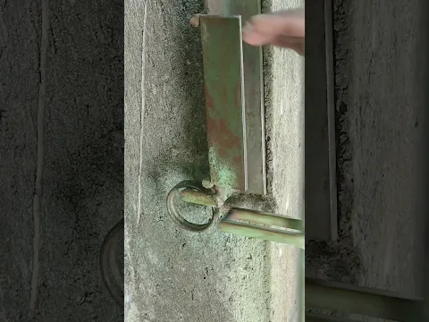 🔒 DIY Gate Lock from Scrap Metal!