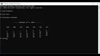 Make your own program for Calendar Java Programming