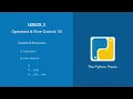 Operators Flow Control in Python - Lesson 5