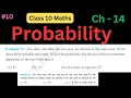 Class 10 Maths Chapter 14 Exercise 14 1 Example 13 Probability NCERT CBSE